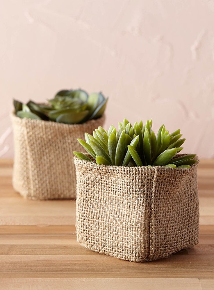Jute Burlap Planter Covers